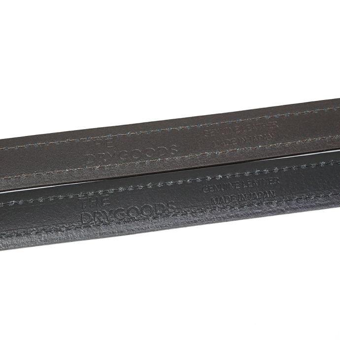 DG THE DRY GOODS / ONE UNIFORM BELT with Webbing レザーベルト ブラック／ネイビー | SADO | 06