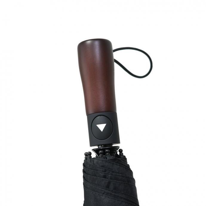 IBM / RPET Auto Open Umbrella オフィシャル IBMロゴ 折りたたみ傘 ブラック | IBM | 02