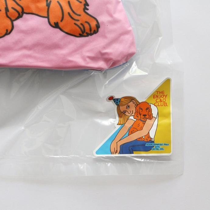 The Enjoy C&D Club Cushion - Dog/Pink ドッグ ピンク 犬イラストクッション | DETAIL | 12