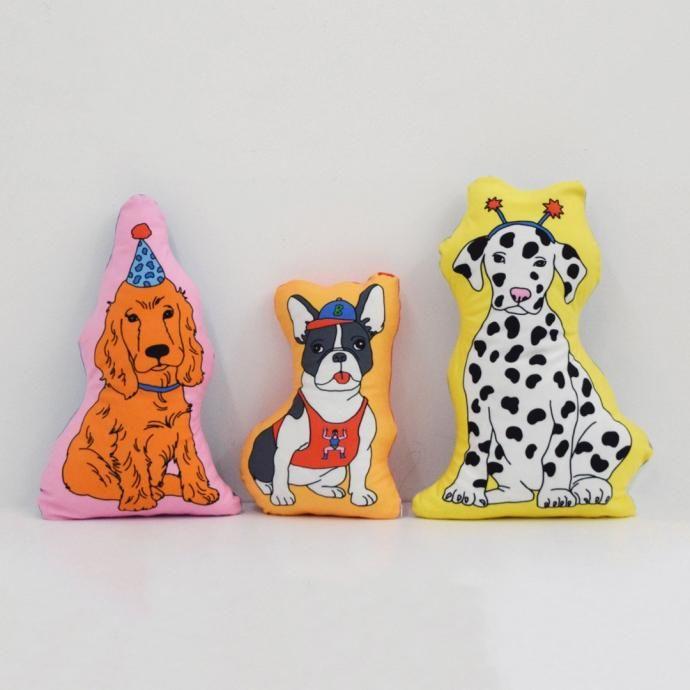 The Enjoy C&D Club Cushion - Dog/Pink ドッグ ピンク 犬イラストクッション | DETAIL | 10