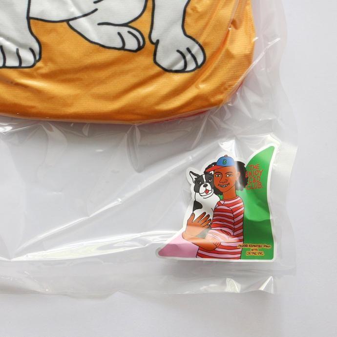 The Enjoy C&D Club Cushion - Dog/Orange ドッグ オレンジ 犬イラストクッション | DETAIL | 12