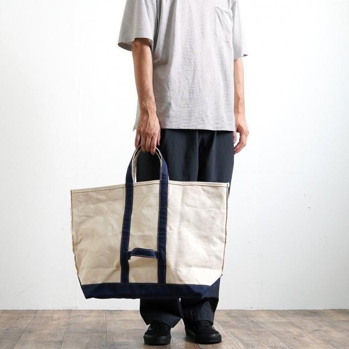 DANDUX / Classic Large Coal Bag 1121 - Natural/Navy ダンダックス トート ナチュラル／ネイビー |  | 09