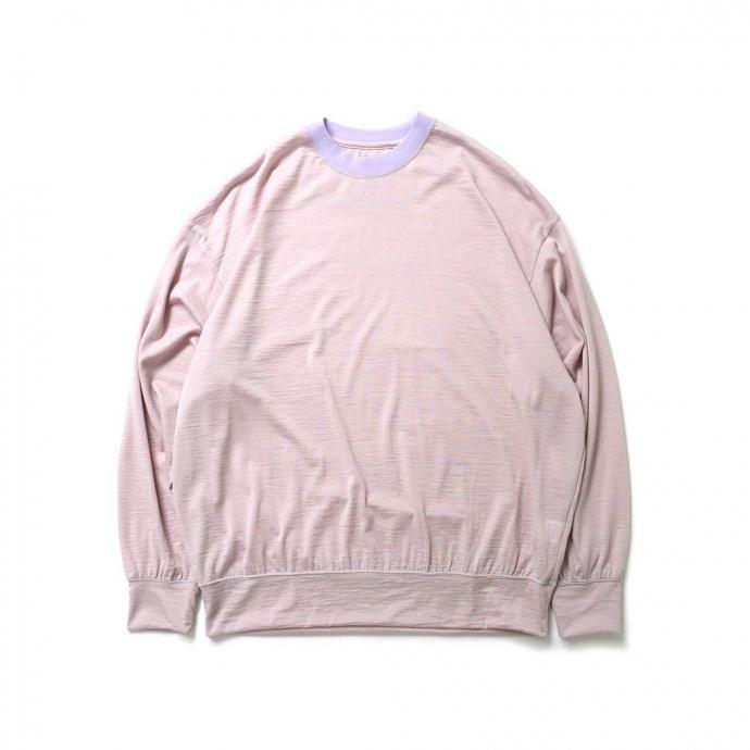 O- オー / MERINO SWEATSHIRT - Lilac Orange メリノウールカットソー OW-21 レイチョウルイラボ | オー