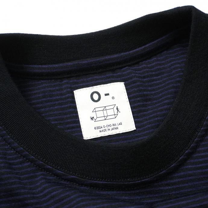 O- オー / MERINO SWEATSHIRT - Black Navy メリノウールカットソー OW-21 レイチョウルイラボ | オー | 05