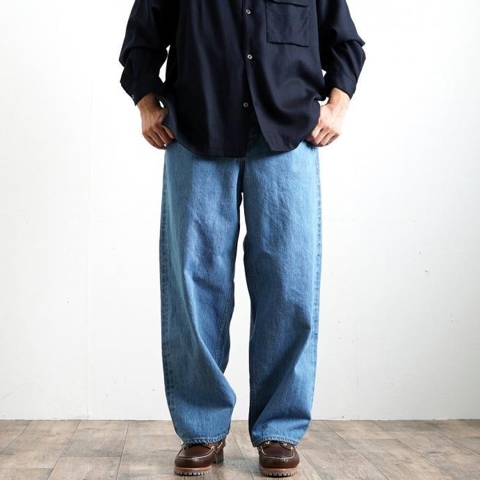 O-（オー）/ IOS COMFORT -FB- O-02-F Indigo Fade Bio デニムパンツ フェードバイオ レイチョウルイラボ | オー | 12