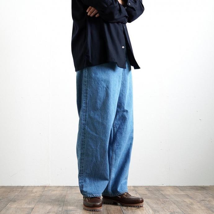 O-（オー）/ IOS COMFORT -FB- O-02-F Indigo Fade Bio デニムパンツ フェードバイオ レイチョウルイラボ | オー | 13