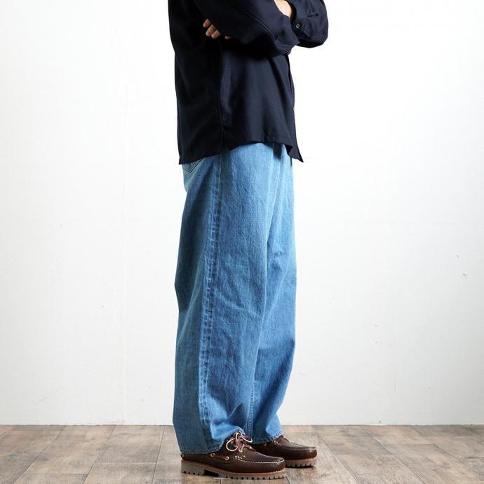 O-（オー）/ IOS COMFORT -FB- O-02-F Indigo Fade Bio デニムパンツ フェードバイオ レイチョウルイラボ | オー | 14