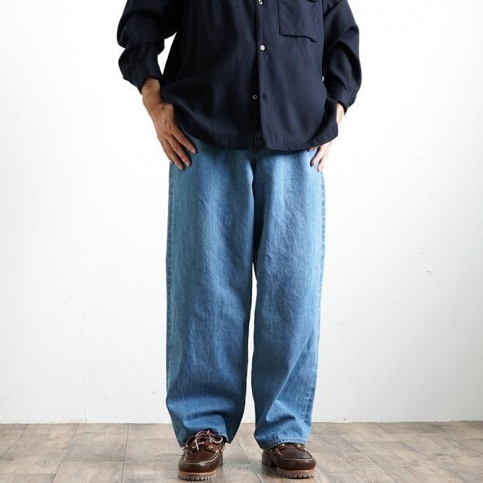 O-（オー）/ IOS COMFORT -FB- O-02-F Indigo Fade Bio デニムパンツ フェードバイオ レイチョウルイラボ | オー | 15
