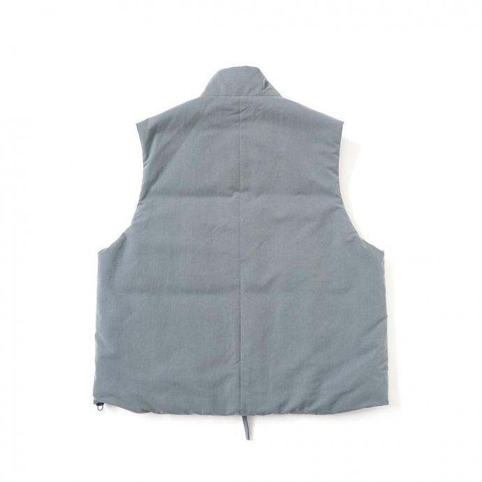 STILL BY HAND スティルバイハンド / VE01243 - BLUE GREY スタンドカラー シンサレート パデッドベスト | STILL BY HAND | 02