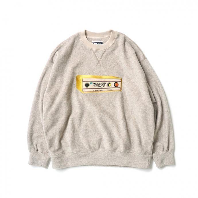 O- オー / FREE SWEATSHIRT (medical EQ) - Oatmeal 刺繍入り フリースカットソー O-UL-11 レイチョウルイラボ | オー