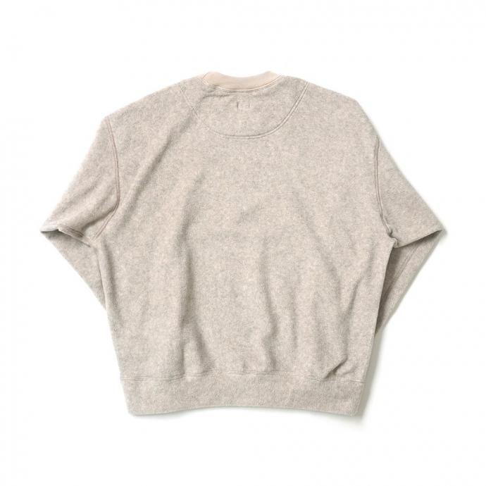 O- オー / FREE SWEATSHIRT (medical EQ) - Oatmeal 刺繍入り フリースカットソー O-UL-11 レイチョウルイラボ | オー | 01