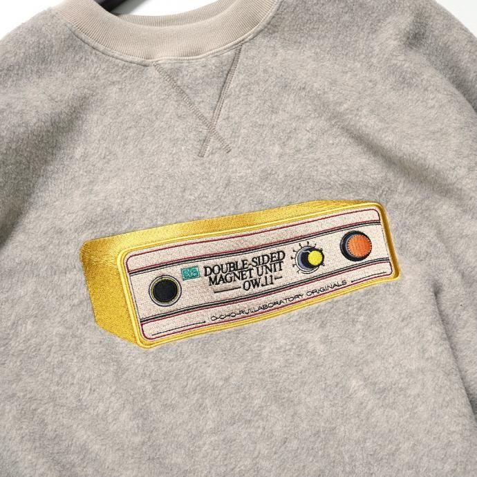 O- オー / FREE SWEATSHIRT (medical EQ) - Oatmeal 刺繍入り フリースカットソー O-UL-11 レイチョウルイラボ | オー | 02