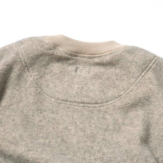 O- オー / FREE SWEATSHIRT (medical EQ) - Oatmeal 刺繍入り フリースカットソー O-UL-11 レイチョウルイラボ | オー | 05