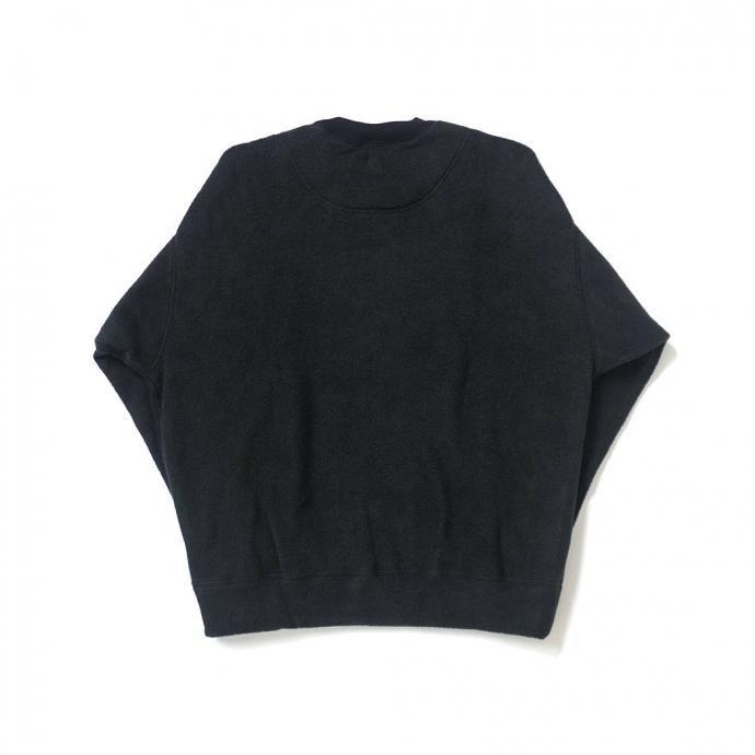 O- オー / FREE SWEATSHIRT (medical EQ) - Black 刺繍入り フリースカットソー O-UL-11 レイチョウルイラボ | オー | 01