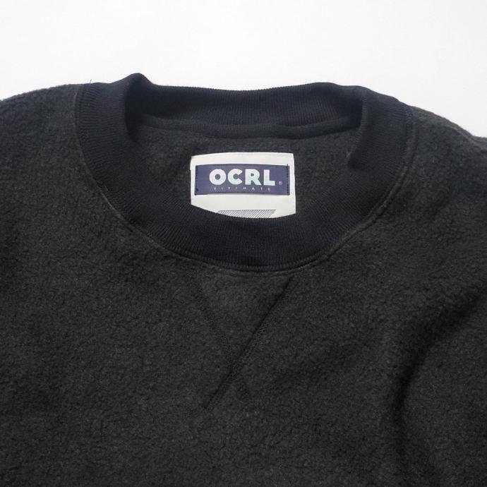 O- オー / FREE SWEATSHIRT (medical EQ) - Black 刺繍入り フリースカットソー O-UL-11 レイチョウルイラボ | オー | 04