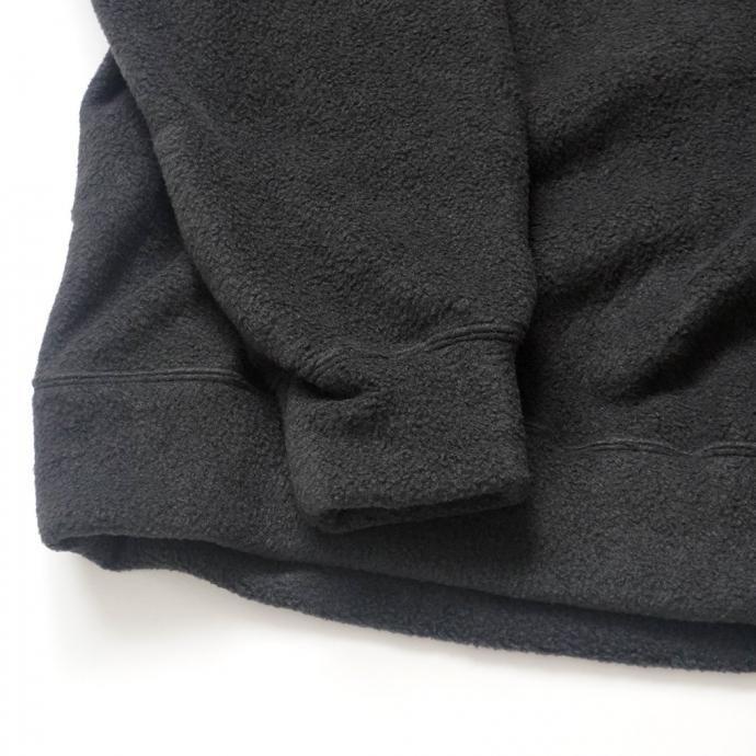 O- オー / FREE SWEATSHIRT (medical EQ) - Black 刺繍入り フリースカットソー O-UL-11 レイチョウルイラボ | オー | 06