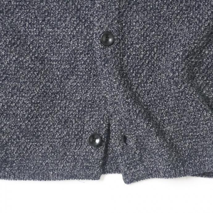 STILL BY HAND スティルバイハンド / KN04243 - MELANGE NAVY ローゲージ ニットブルゾン | STILL BY HAND | 04