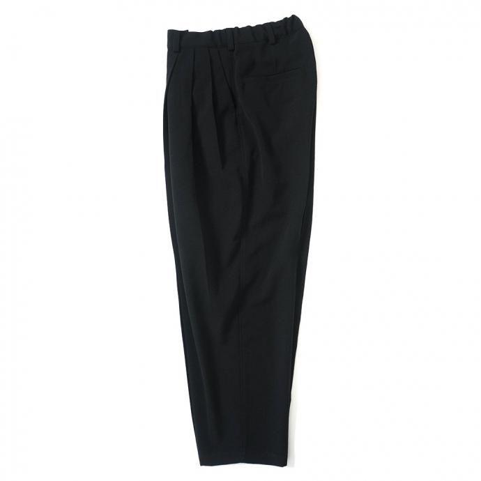 kontor / 3 PLEAT WOOL PANTS - BLACK 3タックウールパンツ KON-PT02243 |  | 02