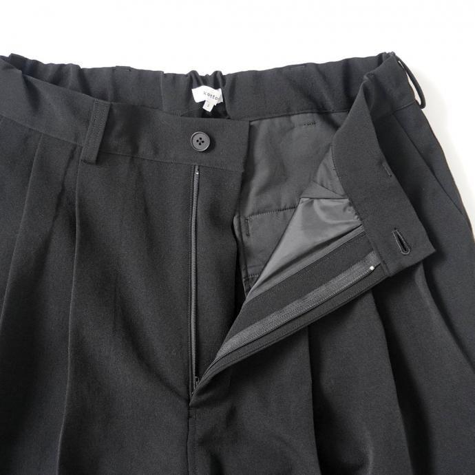 kontor / 3 PLEAT WOOL PANTS - BLACK 3タックウールパンツ KON-PT02243 |  | 05