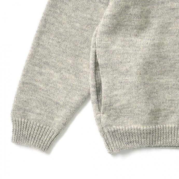 STILL BY HAND スティルバイハンド / KN05244 - GREY ジップフロント ニットブルゾン | STILL BY HAND | 04