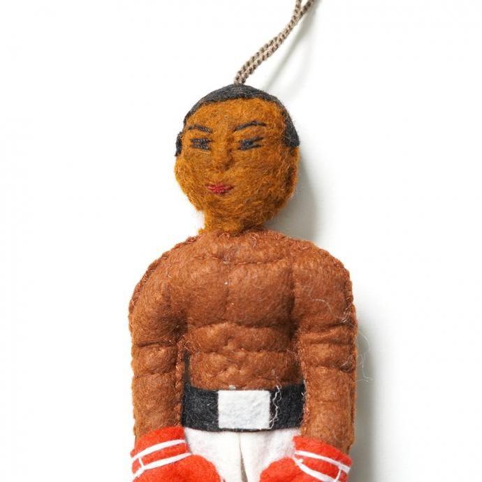 SILK ROAD BAZAAR / フェルト製オーナメント - Muhammad Ali モハメド・アリ |  | 02