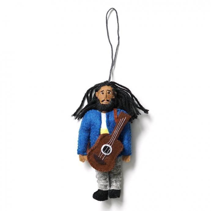 SILK ROAD BAZAAR / フェルト製オーナメント - Bob Marley ボブ・マーリー | 