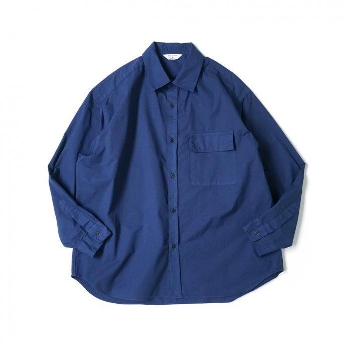STILL BY HAND スティルバイハンド / SH01244 - INK BLUE 製品染めオーバーシャツ インクブルー | STILL BY HAND