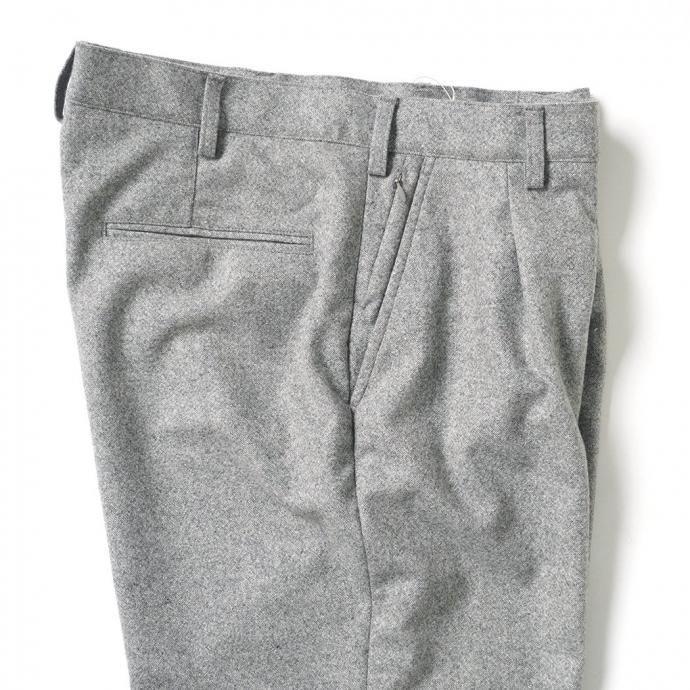 O- オー / N.N.Z. TROUSERS W ウールスラックス - L.Gray Nep 25W-08 レイチョウルイラボ | オー | 04