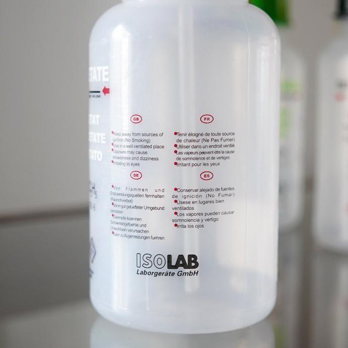 ISOLAB / Wash Bottles With Integral Tube - Acetone/Red ウォッシュボトル レッド |  | 10