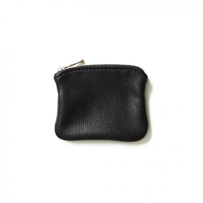 MOONSHINE LEATHER COMPANY / 4-inch Zippered Pouch - Black ムーンシャインレザーカンパニー ジッパー付きポーチ 4インチ ブラック アメリカ製 Made in USA | 