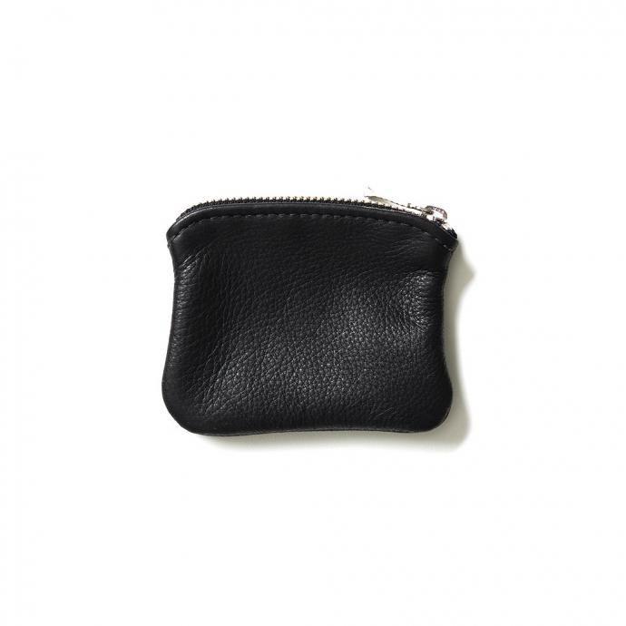 MOONSHINE LEATHER COMPANY / 4-inch Zippered Pouch - Black ムーンシャインレザーカンパニー ジッパー付きポーチ 4インチ ブラック アメリカ製 Made in USA |  | 01