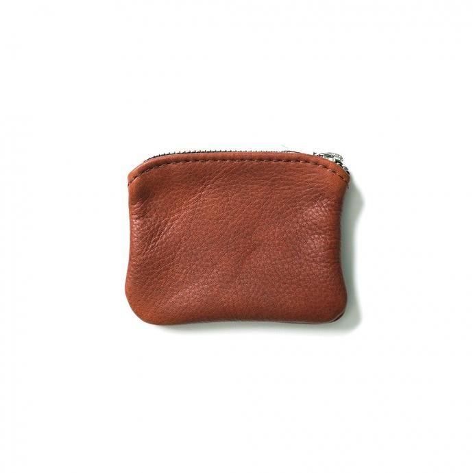 MOONSHINE LEATHER COMPANY / 4-inch Zippered Pouch - Cognac ムーンシャインレザーカンパニー ジッパー付きポーチ 4インチ コニャック アメリカ製 Made in USA |  | 01
