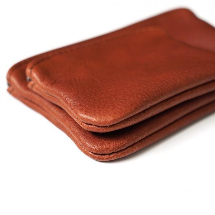 MOONSHINE LEATHER COMPANY / 4-inch Zippered Pouch - Cognac ムーンシャインレザーカンパニー ジッパー付きポーチ 4インチ コニャック アメリカ製 Made in USA |  | 06