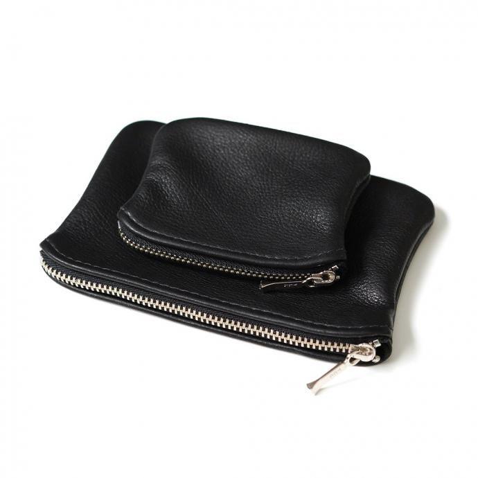 MOONSHINE LEATHER COMPANY / 6-inch Zippered Pouch - Black ムーンシャインレザーカンパニー ジッパー付きポーチ 6インチ ブラック アメリカ製 Made in USA |  | 05