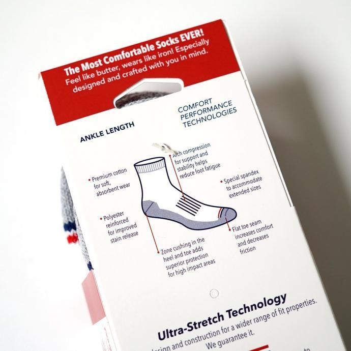 MADE IN AMERICA SOCKS / 2ペア アンクルソックス ホワイト Cotton Ankle 2 Pair Socks - White |  | 05