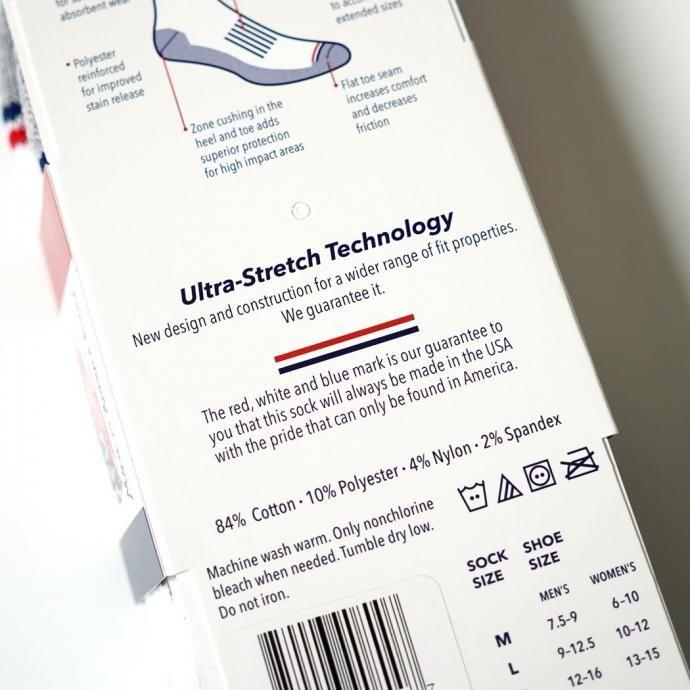 MADE IN AMERICA SOCKS / 2ペア アンクルソックス ホワイト Cotton Ankle 2 Pair Socks - White |  | 06