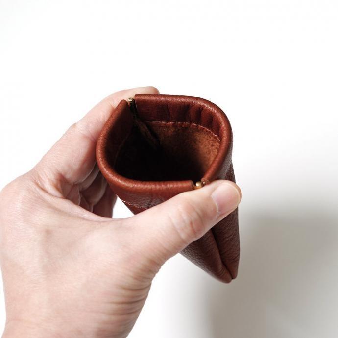 MOONSHINE LEATHER COMPANY / Pop Coin Pouch Large - Cognac ムーンシャインレザーカンパニー ポップコインポーチ コニャック アメリカ製 Made in USA |  | 03