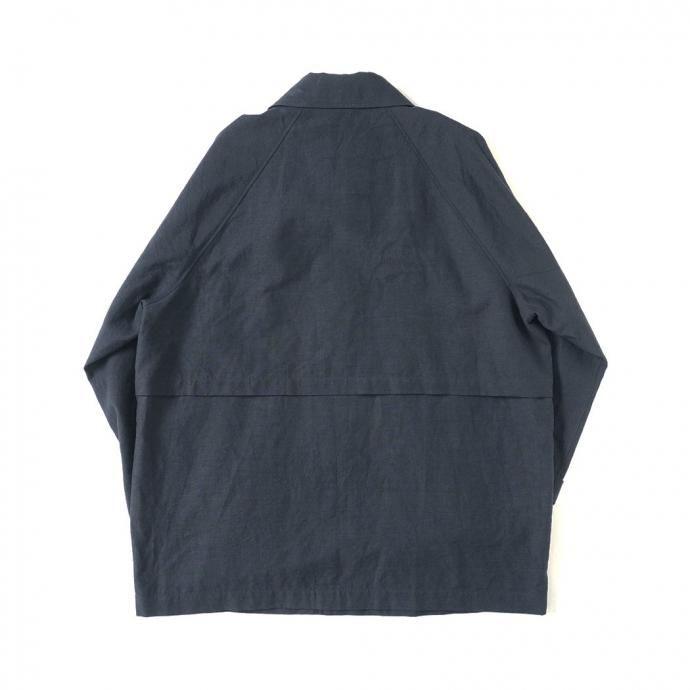 STILL BY HAND スティルバイハンド / CO01251 - NAVY リネン／コットン ハーフコート | STILL BY HAND | 01