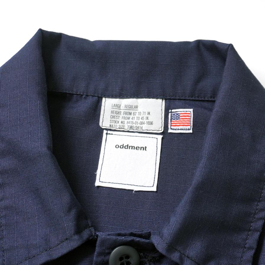 oddment / CUSTOM TACTICAL S/S SHIRTS REGULAR - Navy リメイク半袖シャツ ネイビー |  | 05