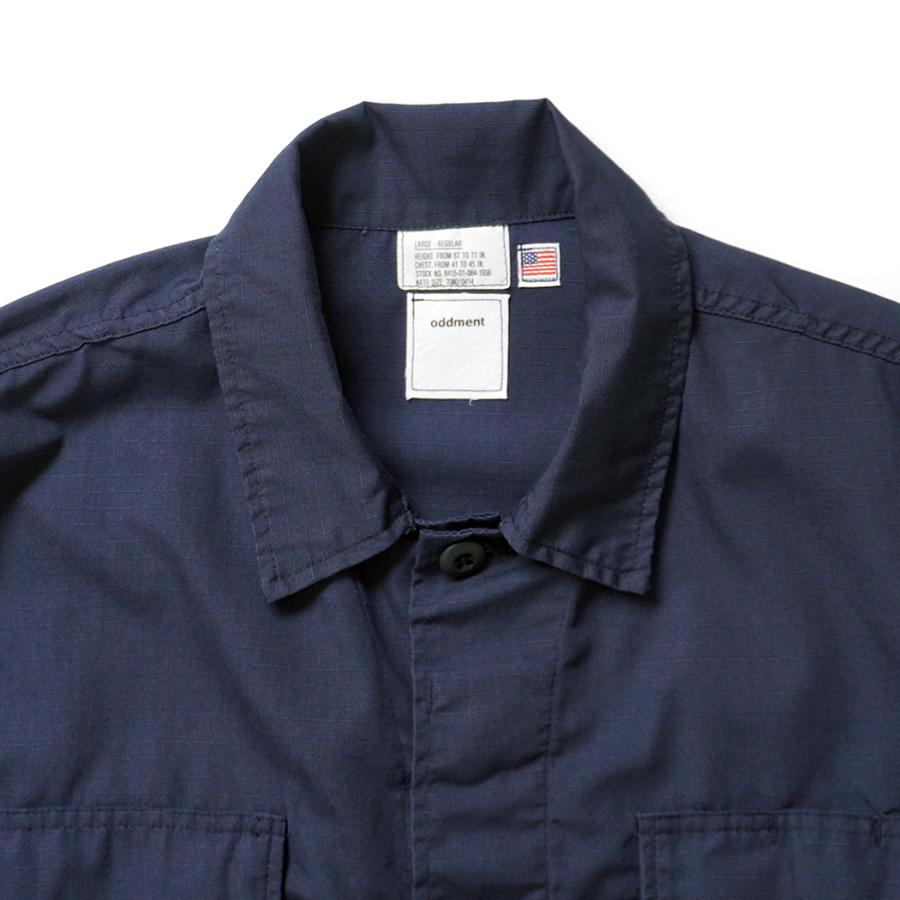 oddment / CUSTOM TACTICAL S/S SHIRTS REGULAR - Navy リメイク半袖シャツ ネイビー |  | 02
