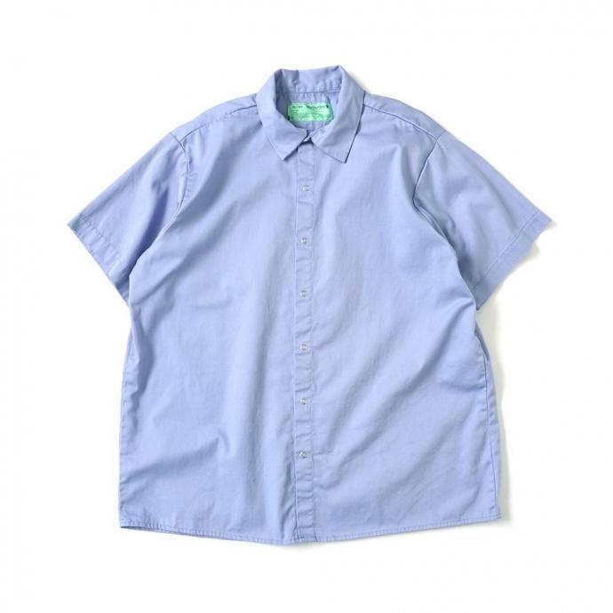 UNIVERSAL OVERALL Co. / Wrinkle-Resistant Cotton Work Shirt - Light Blue ユニバーサルオーバーオール 半袖ワークシャツ USA企画 ライトブルー | UNIVERSAL OVERALL