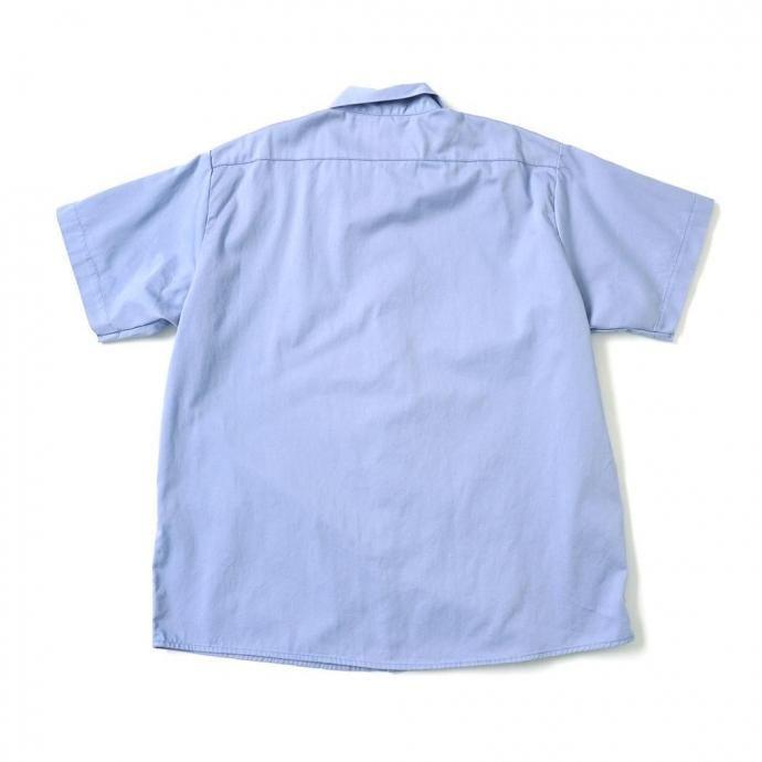 UNIVERSAL OVERALL Co. / Wrinkle-Resistant Cotton Work Shirt - Light Blue ユニバーサルオーバーオール 半袖ワークシャツ USA企画 ライトブルー | UNIVERSAL OVERALL | 01