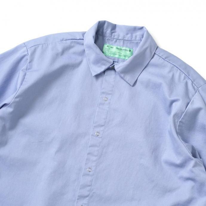 UNIVERSAL OVERALL Co. / Wrinkle-Resistant Cotton Work Shirt - Light Blue ユニバーサルオーバーオール 半袖ワークシャツ USA企画 ライトブルー | UNIVERSAL OVERALL | 03