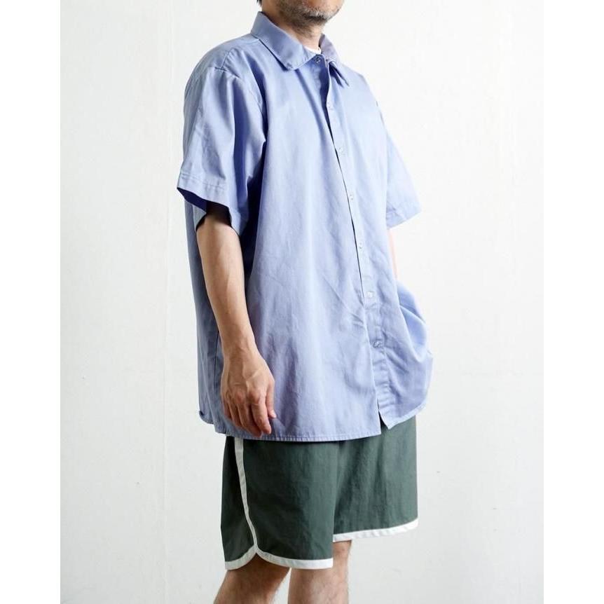 UNIVERSAL OVERALL Co. / Wrinkle-Resistant Cotton Work Shirt - Light Blue ユニバーサルオーバーオール 半袖ワークシャツ USA企画 ライトブルー | UNIVERSAL OVERALL | 06