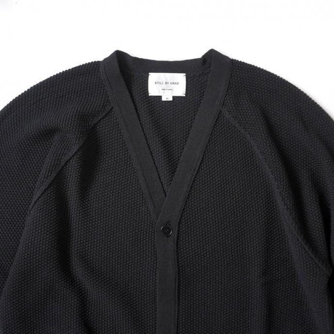 STILL BY HAND スティルバイハンド / KN03251 - BLACK クリスピーカーディガン ブラック | STILL BY HAND | 02
