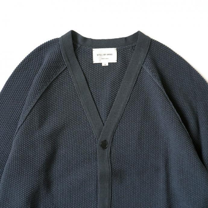 STILL BY HAND スティルバイハンド / KN03251 - DUSTY BLUE クリスピーカーディガン ダスティーブルー | STILL BY HAND | 02