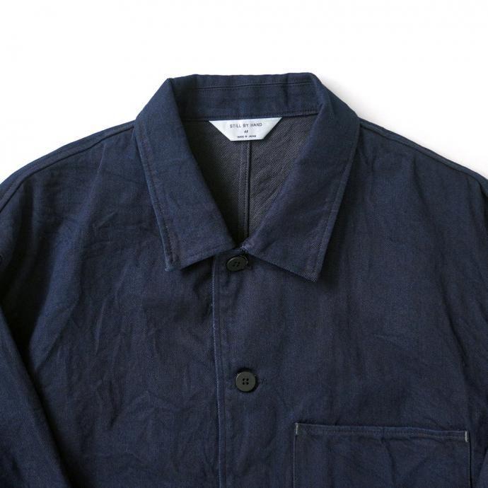 STILL BY HAND スティルバイハンド / DN03251 - DARK NAVY 11.5オンス デニムブルゾン ダークネイビー | STILL BY HAND | 02