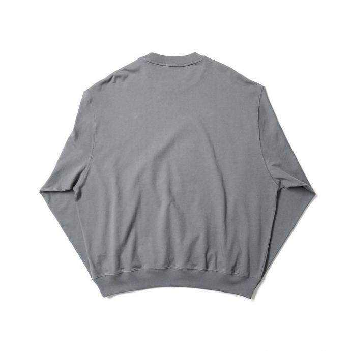 handvaerk ハンドバーク / コットン クルーネック長袖カットソー FOSSIL グレー 3505 | handvaerk | 01