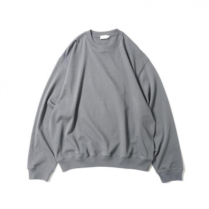 handvaerk ハンドバーク / コットン クルーネック長袖カットソー FOSSIL グレー 3505 | handvaerk | 02