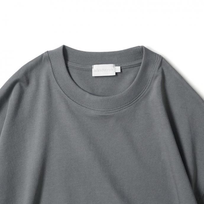 handvaerk ハンドバーク / コットン クルーネック長袖カットソー FOSSIL グレー 3505 | handvaerk | 03